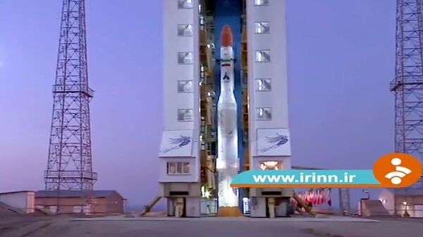 Скрин с видео с ракетой-носителем Ирана - Sputnik Армения