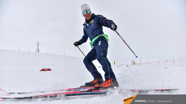 Чемпионат Армении по лыжным гонкам (15 января 2022). Ашоцк - Sputnik Արմենիա