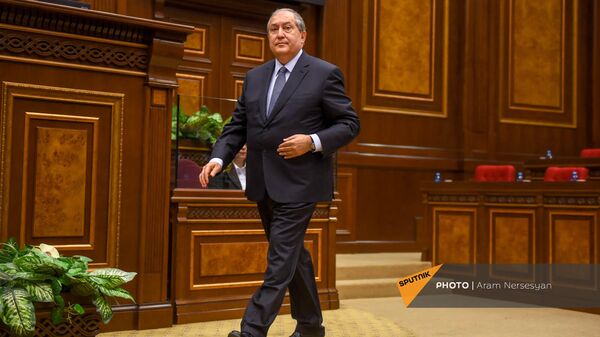 Новоизбранный президент Армении Армен Саркисян - Sputnik Արմենիա