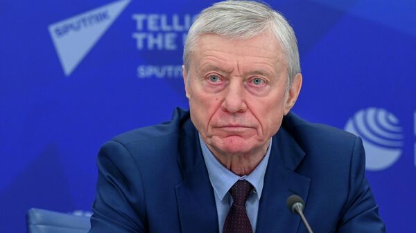 Экс-глава ОДКБ Николай Бордюжа во время телемоста Ереван - Москва на мультимедийной площадке Sputnik (25 января 2022). Москва - Sputnik Армения