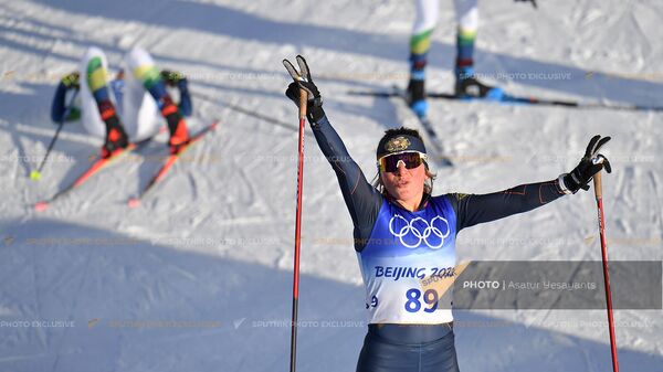 Դահուկորդ Կատյա Գալստյանը 22-րդ ձմեռային Օլիմպիական խաղերի սպրինտի ավարտից հետո (8 փետրվարի, 2022թ). Պեկին - Sputnik Արմենիա