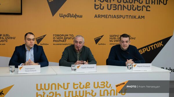 Пресс-конференция по теме любительского чемпионата Что? Где? Когда? в Армении (8 февраля 2022). Еревaн - Sputnik Армения