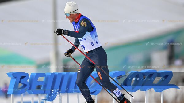 Армянский лыжник Микаэл Микаэлян на индивидуальной гонке 15 км в классическим стиле на XXIV зимних Олимпийских играх (11 февраля 2022). Пекин - Sputnik Армения