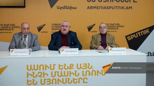 Աշոտ Թավադյանը, Արամ Սաֆարյանն ու Թաթուլ Մանասերյանը - Sputnik Արմենիա