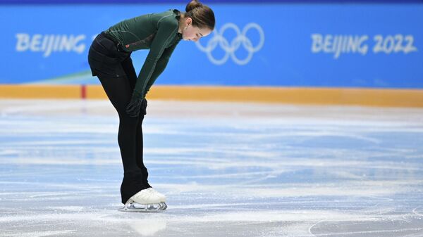 Камила Валиева на тренировке на XXIV зимних Олимпийских играх в Пекине - Sputnik Армения