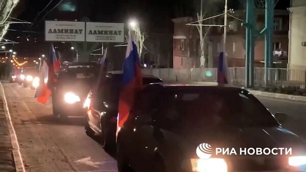 Празднование признания независимости ДНР и ЛНР - Sputnik Армения