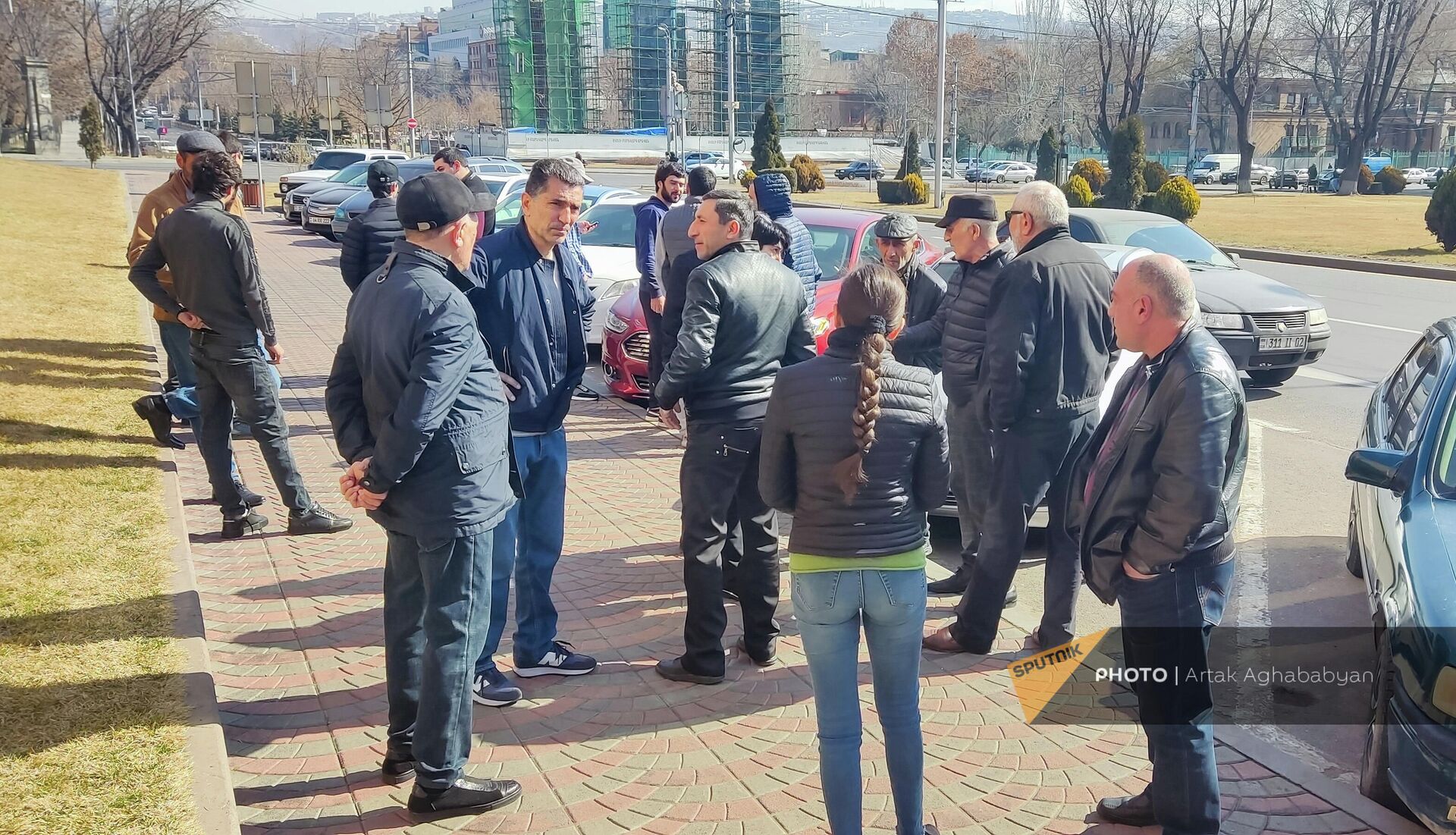 Акция протеста бывших сотрудников ереванского зоопарка у мэрии (24 февраля 2022). Еревaн - Sputnik Армения, 1920, 24.02.2022