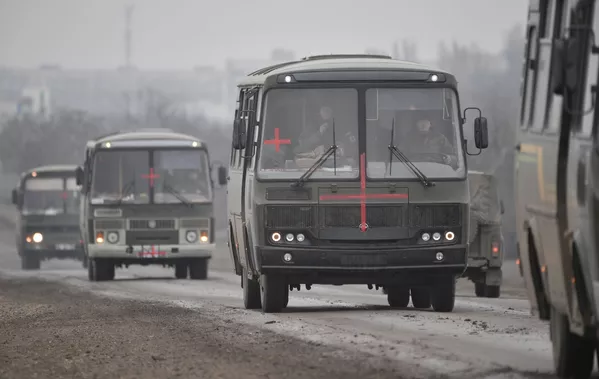 ՌԴ ԶՈւ սանիտարական ավտոբուսներն Արմյանսկում - Sputnik Արմենիա