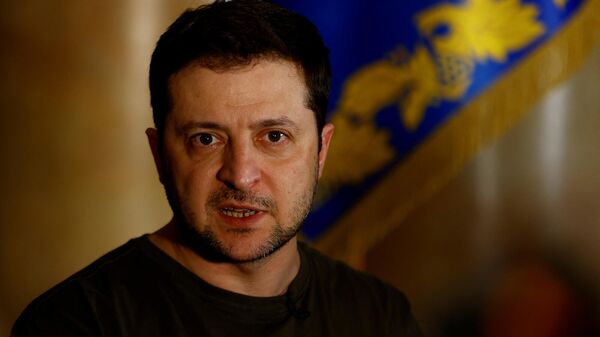 Президент Украины Владимир Зеленский во время интервью агентству Reuters (1 марта 2022). Киев - Sputnik Армения