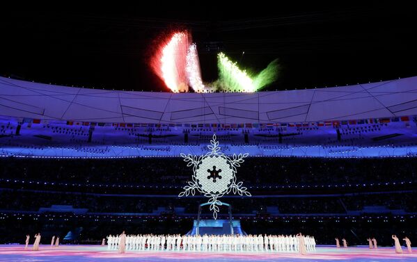 Фейерверк во время официальной церемонии открытия зимних Паралимпийских игр - Sputnik Армения