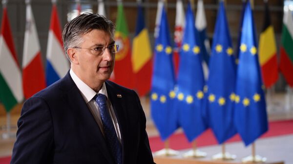 Премьер-министр Хорватии Андрей Пленкович  - Sputnik Армения