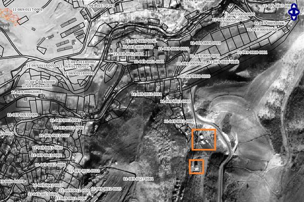 Граница между Арменией и Азербайджаном в районе села Воскеар на картах Комитета кадастра РА - Sputnik Армения