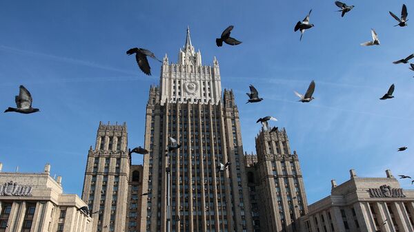 Птицы у здания Министерства иностранных дел России - Sputnik Армения