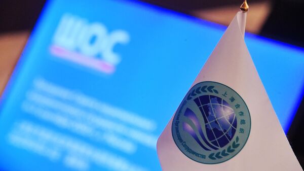 ՇՀԿ խորհրդանիշներով դրոշակ և պլանշետ - Sputnik Արմենիա