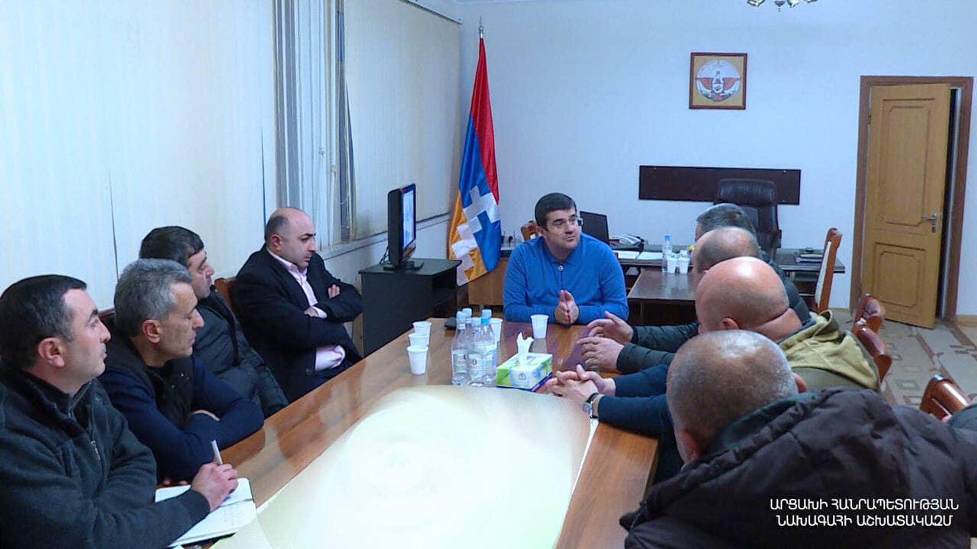 Президент Карабаха Араик Арутюнян посетил общины Храморт и Хнапар Аскеранского района - Sputnik Армения, 1920, 27.03.2022