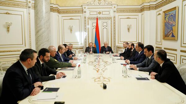 Заседание Совета безопасности Армении (28 марта 2022). Еревaн - Sputnik Армения