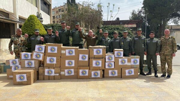 Армянская гуманитарная миссия доставила в медицинские учреждения Алеппо 4 тонны предметов медицинского назначения - Sputnik Армения