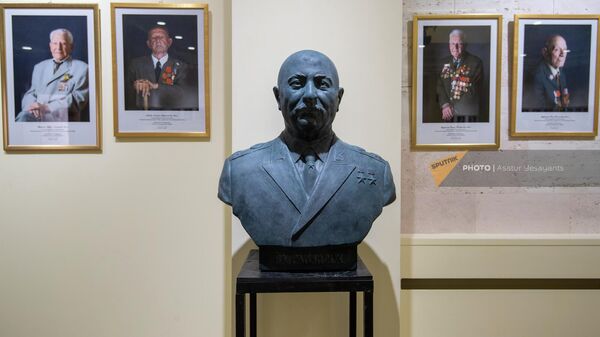 Фотовыставка последних ветеранов ВОВ Война в лицах в Музее армяно-российской дружбы (15 апреля 2022). Абовян - Sputnik Армения
