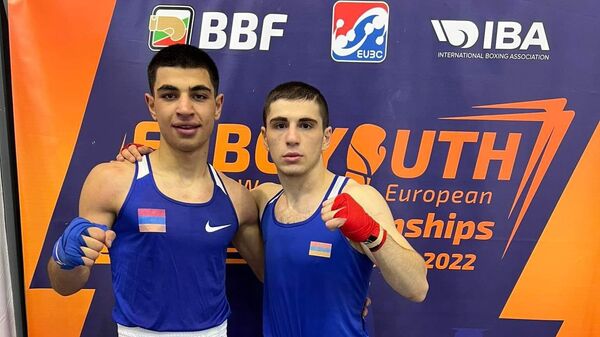 Армянские боксеры на молодежном чемпионате Европы в Болгарии - Sputnik Армения