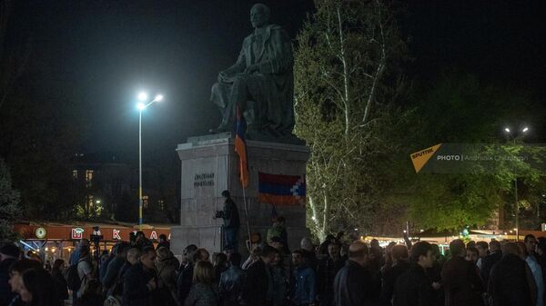 Акция протеста против действия властей на площади Свободы (17 апреля 2022). Еревaн - Sputnik Армения