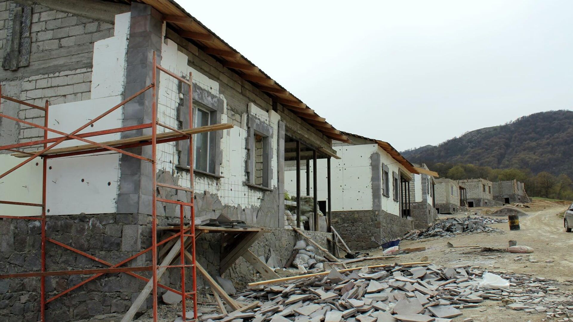Строительство нового жилого квартала в общине Шурнух - Sputnik Армения, 1920, 09.06.2022