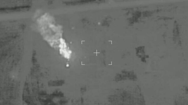 Кадры уничтожения украинских складов с боеприпасами - Sputnik Армения