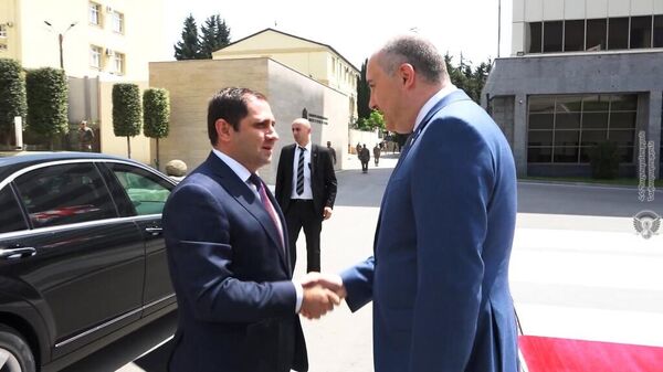 Официальный визит министра обороны Сурена Папикяна в Грузию (4 мая 2022). Тбилиси - Sputnik Армения