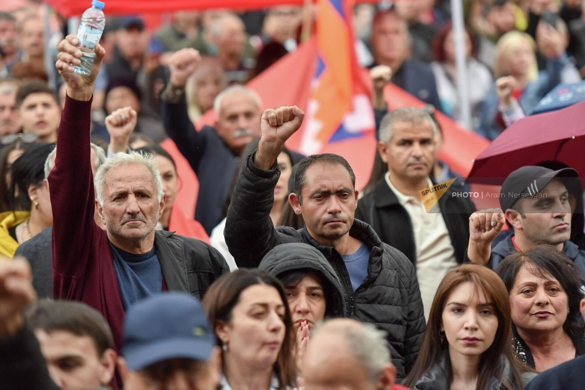 Митинг оппозиции на площади Франции (9 мая 2022). Еревaн - Sputnik Արմենիա, 1920, 09.05.2022