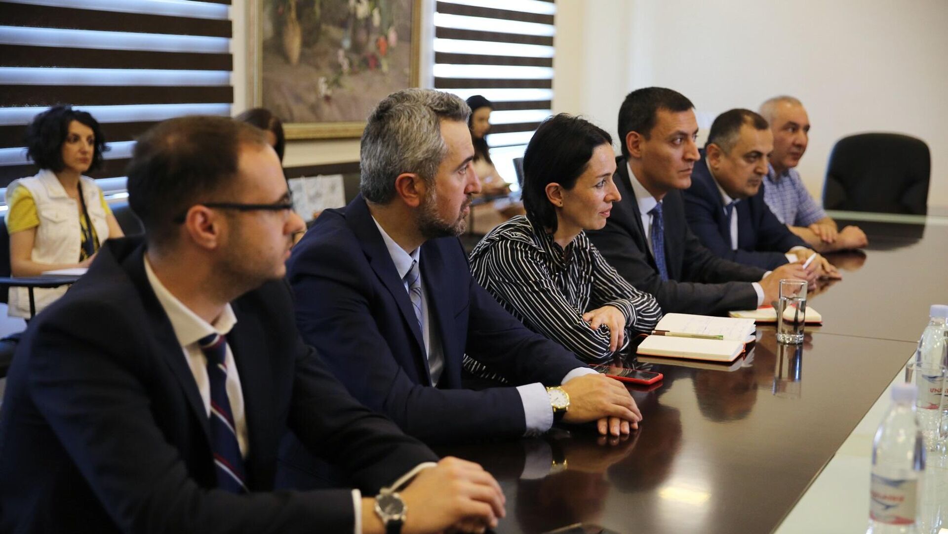 В Министерстве ОНКС состоялась рабочая встреча с делегацией во главе с министром ОНКС Арцаха Анаит Акопян (2 июня 2022). Еревaн - Sputnik Армения, 1920, 02.06.2022