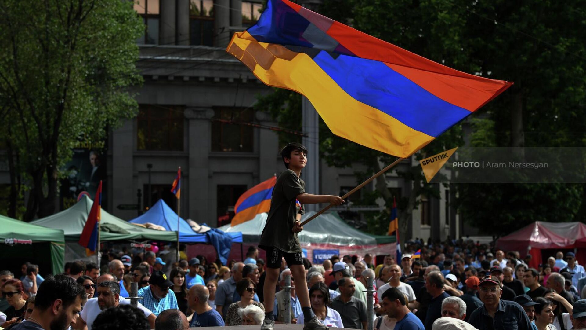 Митинг оппозиции на площади Франции (3 июня 2022). Еревaн - Sputnik Армения, 1920, 11.06.2022