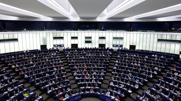 Голосование за планы по сокращению выбросов углерода в Европейском парламенте (8 июня 2022). Страсбург - Sputnik Армения