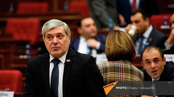 Депутат от фракции Мой Шаг Ованнес Игитян на заседании парламента (15 января 2019). Еревaн - Sputnik Армения