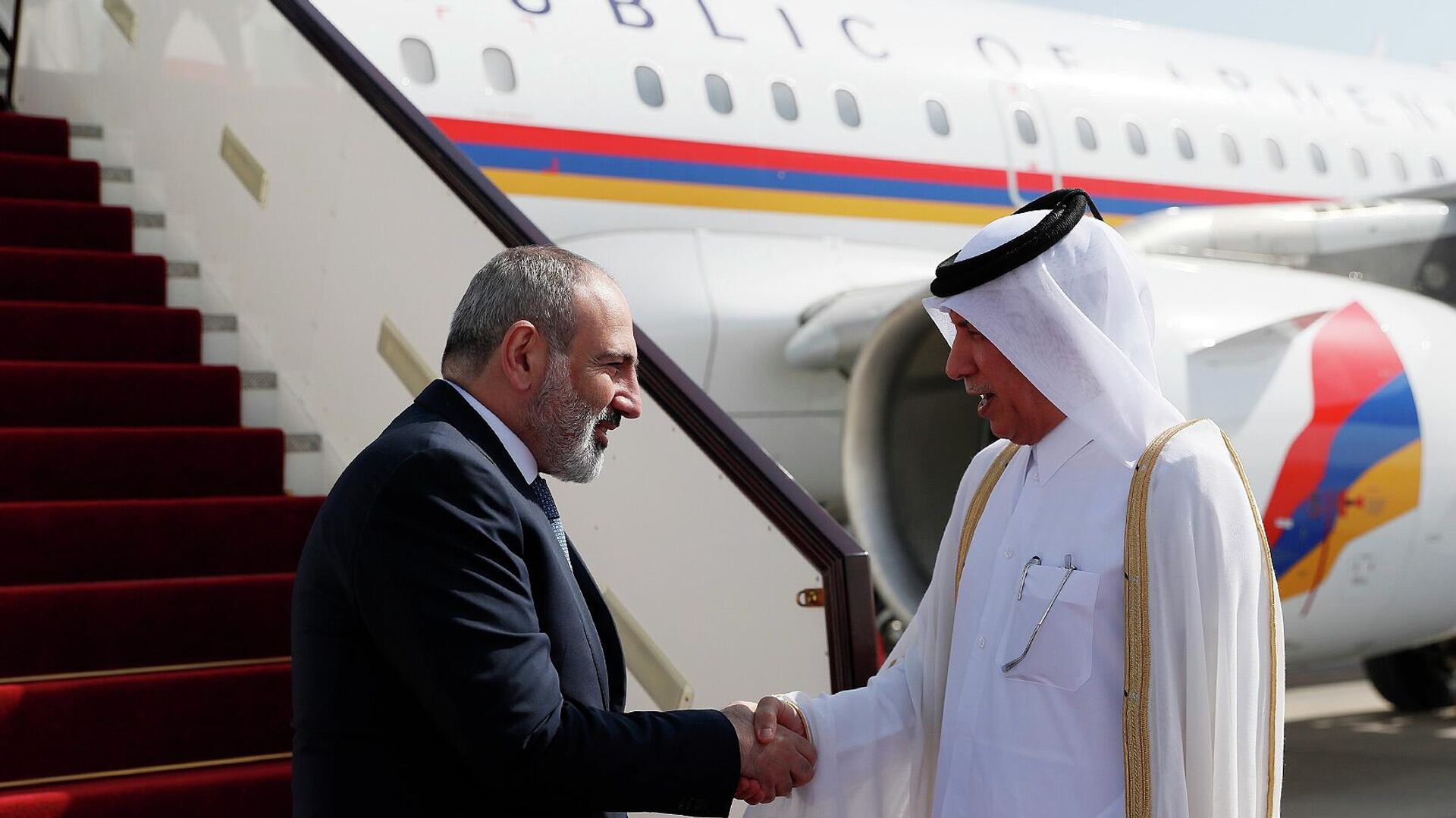 Премьер-министр Никол Пашинян прибыл в Государство Катар с двухдневным официальным визитом (13 июня 2022). Катар - Sputnik Армения, 1920, 13.06.2022