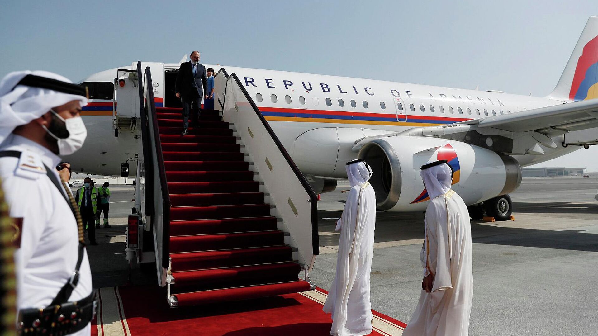 Премьер-министр Никол Пашинян прибыл в Государство Катар с двухдневным официальным визитом (13 июня 2022). Катар - Sputnik Армения, 1920, 13.06.2022