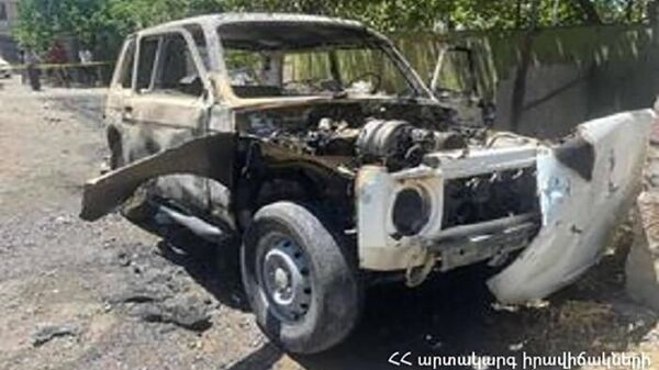 В селе Паракар Армавирской области произошел взрыв автомобиля с возгоранием - Sputnik Армения