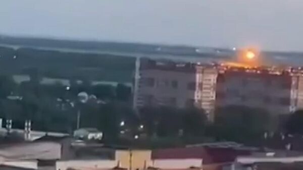 Момент падения самолета в Рязанской области - Sputnik Армения