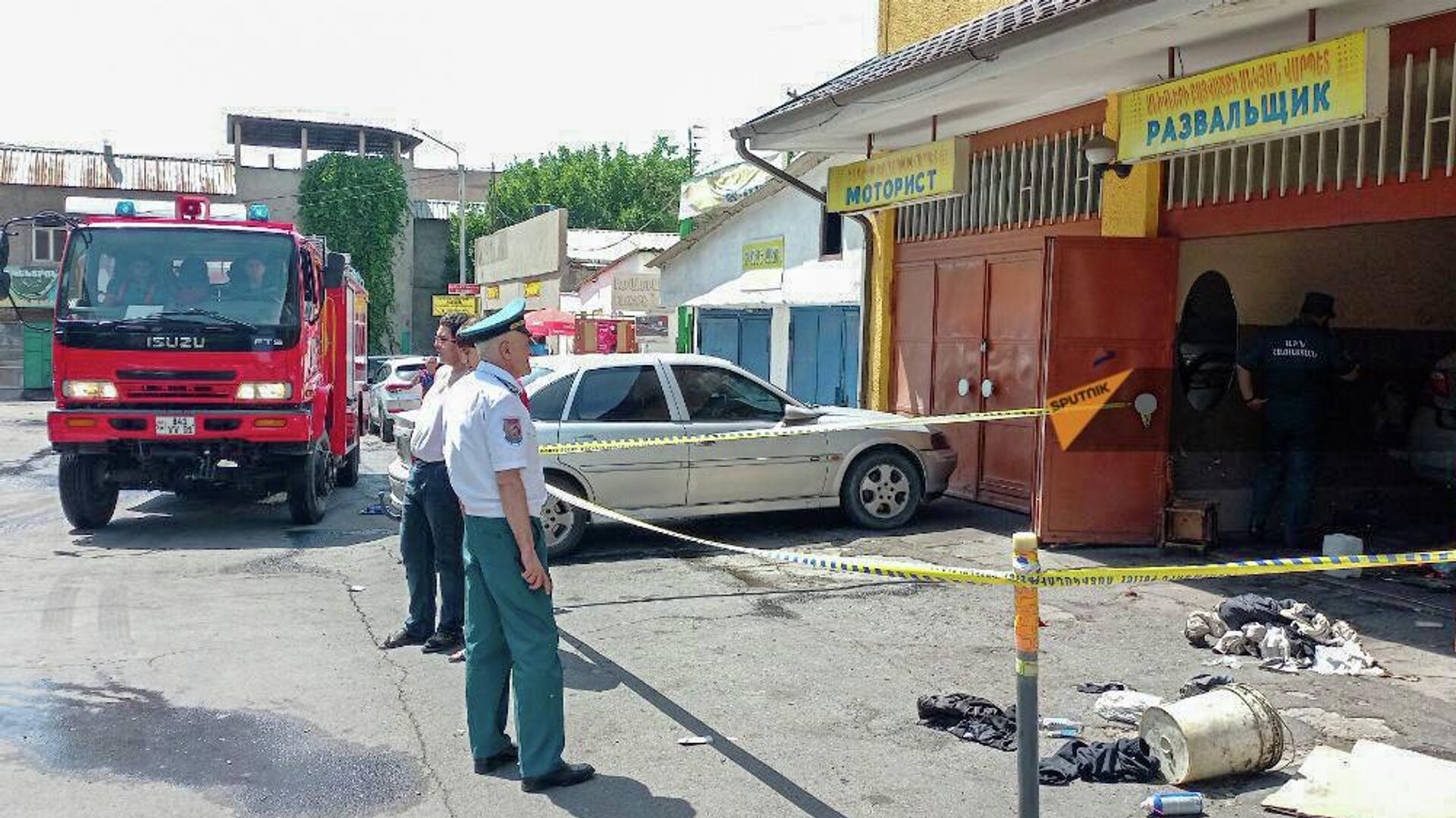 Полиция на месте взрыва на улице Глинки (24 июня 2022). Еревaн - Sputnik Армения, 1920, 24.06.2022
