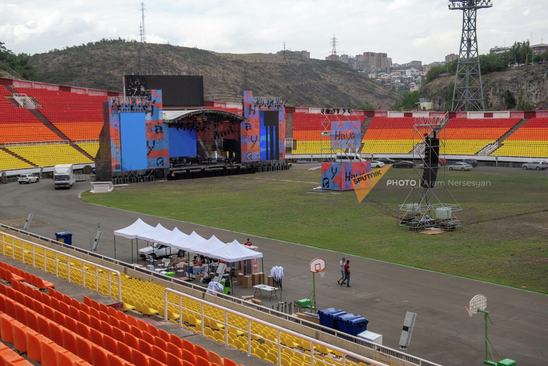 Сцена фестиваля HAYA в стадионе Раздан - Sputnik Армения, 1920, 24.06.2022