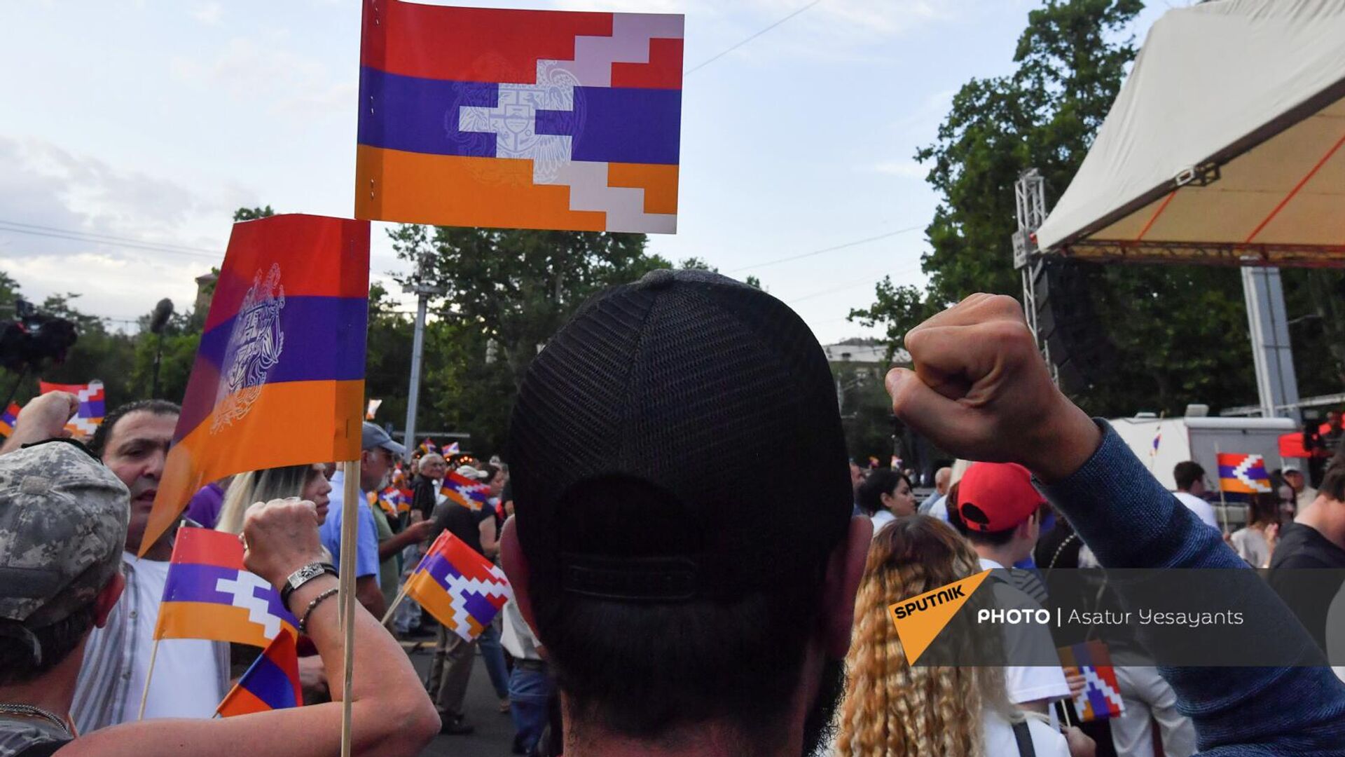 Митинг оппозиции на площади Франции (24 июня 2022). Еревaн - Sputnik Армения, 1920, 24.06.2022