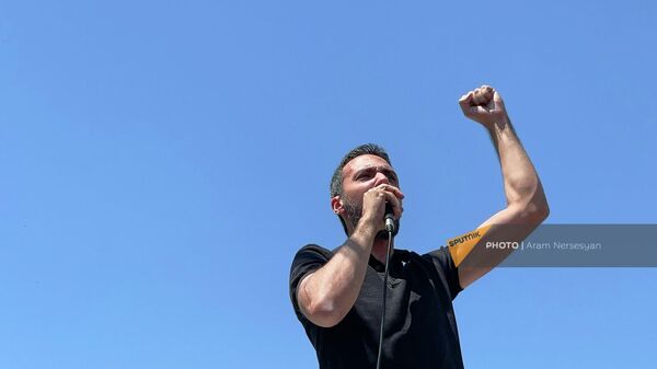 Արամ Վարդևանյանը «Դիմադրութան» բողոքի ակցիային - Sputnik Արմենիա