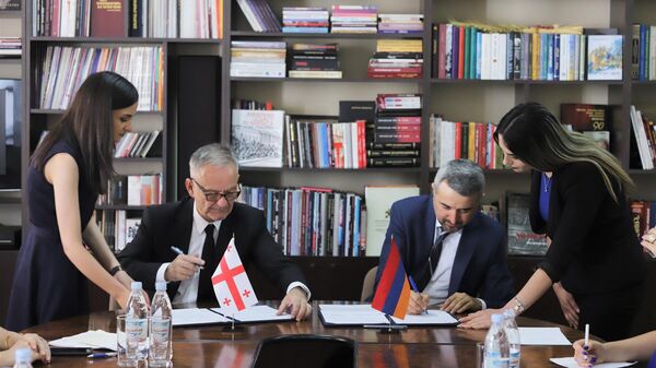 Между Министерством образования, науки, культуры и спорта Республики Армения и Министерством культуры, спорта и по делам молодежи Грузии подписан меморандум о сотрудничестве в сфере культуры на 2022-2024 годы - Sputnik Армения