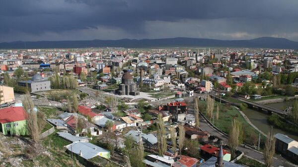 Вид на город Карс с крепости - Sputnik Армения