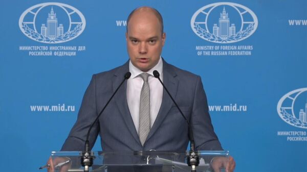 Брифинг заместителя директора Департамента информации и печати МИД России Ивана Нечаева (18 августа 2022). Москвa - Sputnik Армения