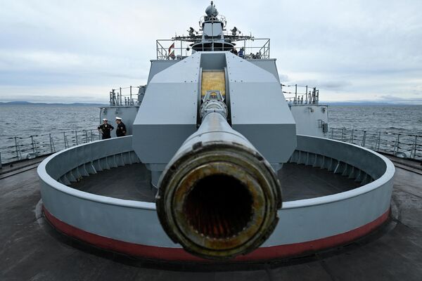 Մարշալ Շապոշնիկով   հածանավի նավաստիները մասնակցում են «Արևելք-2022» զորավարժություններին - Sputnik Արմենիա