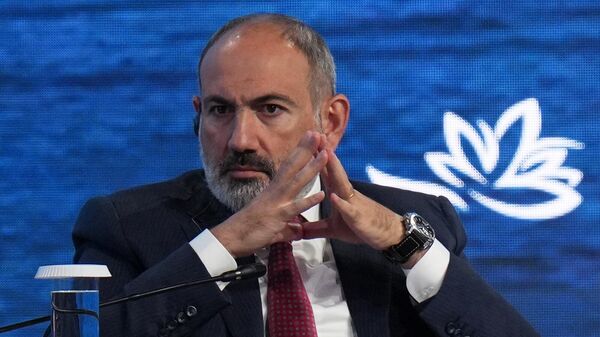 Премьер-министр Армении Никол Пашинян на пленарном заседании в рамках Восточного экономического форума (7 сентября 2022). Владивосток - Sputnik Армения