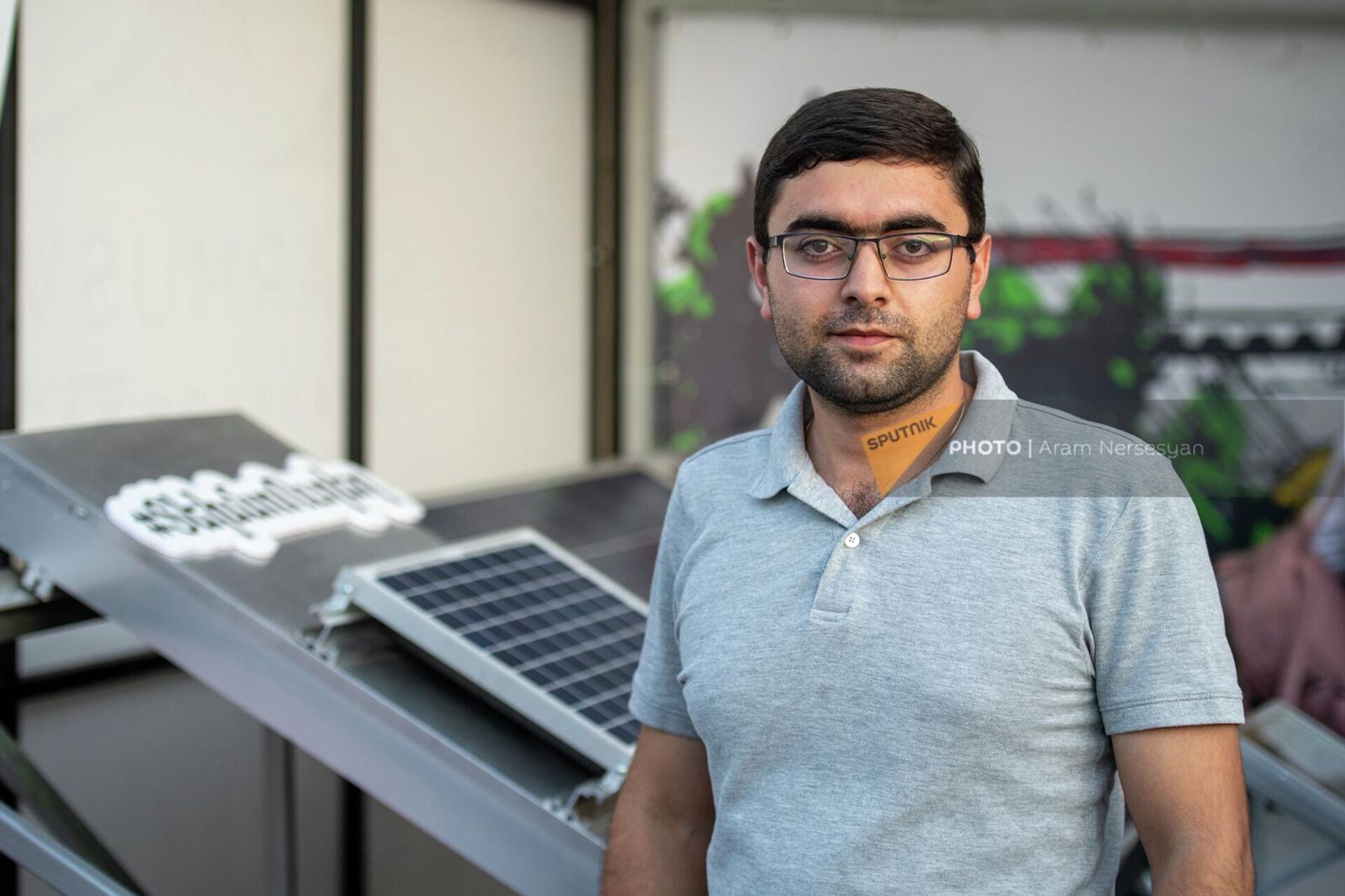 Главный инженер компании Solvar Systems Нарек Бадалян в городке занимательной науки в рамках фестиваля Starmus - Sputnik Արմենիա, 1920, 08.09.2022