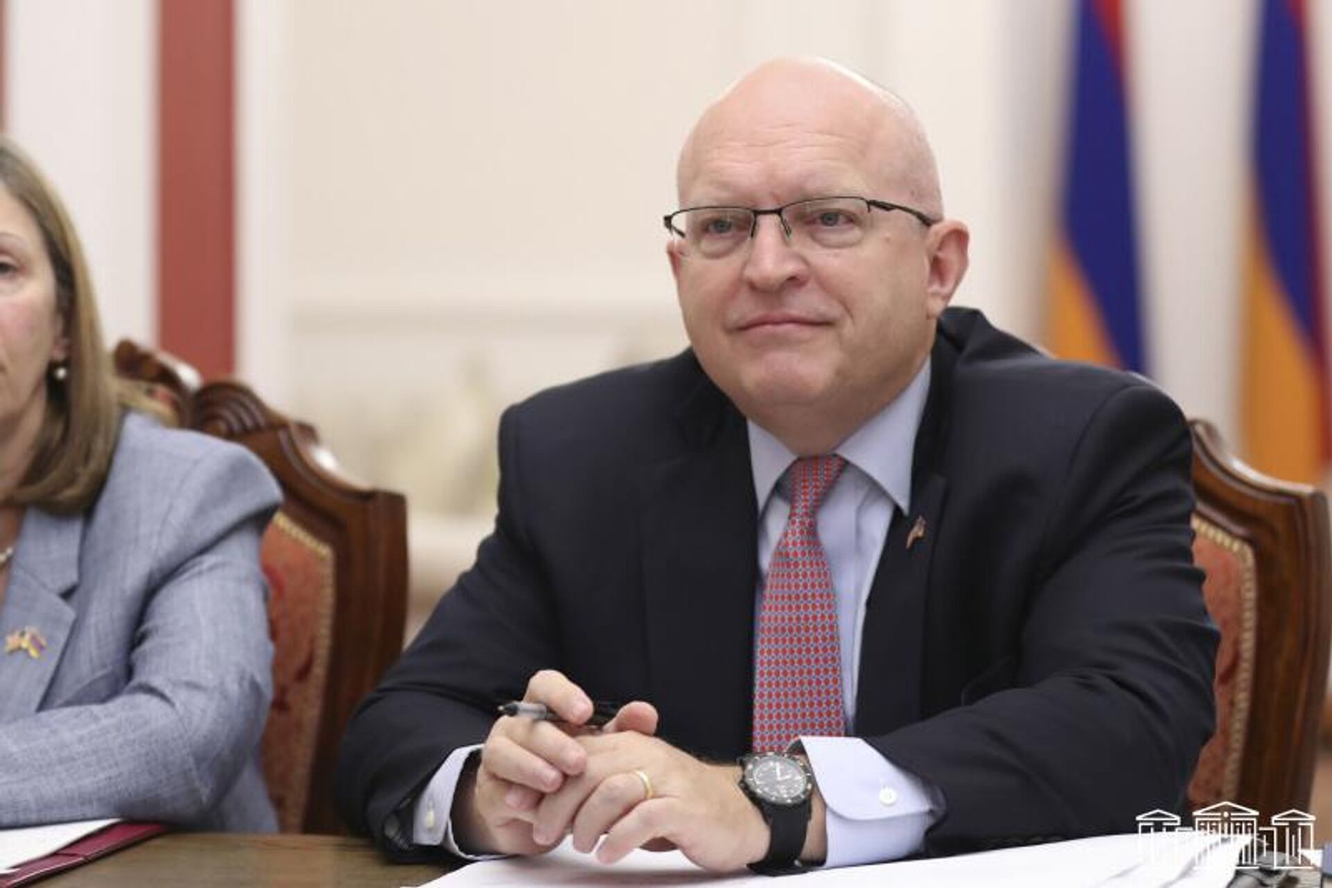 Заместитель председателя НС РА Рубен Рубинян принял новоназначенного сопредседателя Минской группы ОБСЕ от США, старшего советника по Кавказским переговорам Филиппа Рикера (10 сентября 2022). Еревaн Заместитель председателя НС РА Рубен Рубинян принял новоназначенного сопредседателя Минской группы ОБСЕ от США, старшего советника по Кавказским переговорам Филиппа Рикера (10 сентября 2022). Еревaн - Sputnik Արմենիա, 1920, 10.09.2022