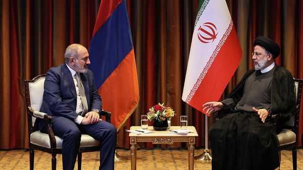 Премьер-министр Никол Пашинян встретился с президентом Исламской Республики Иран Эбрагимом Раиси в рамках 77-й сессии Генеральной Ассамблеи ООН (22 сетября 2022). Нью-Йорк - Sputnik Армения