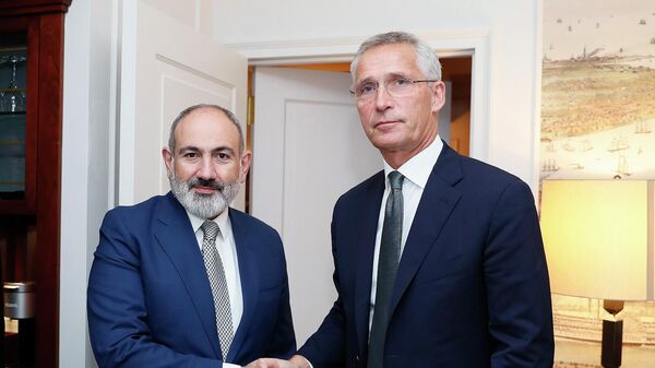 Премьер-министр Никол Пашинян встретился с генеральным секретарем НАТО Йенсом Столтенбергом (22 сентября 2022). Нью-Йорк - Sputnik Армения