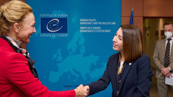 Քրիստինե Գրիգորյանը հանդիպել է Եվրոպայի խորհրդի գլխավոր քարտուղար Մարիա Պեյչինովիչ Բուրիչի հետ - Sputnik Արմենիա